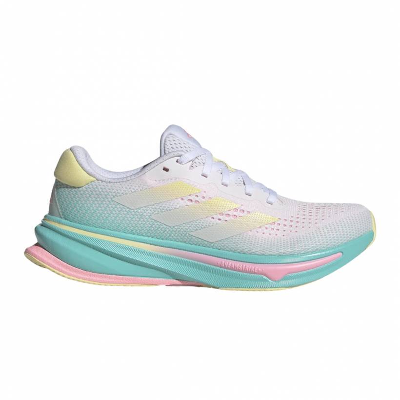 Tênis Adidas Supernova Rise Branco Azul Claro  Feminino