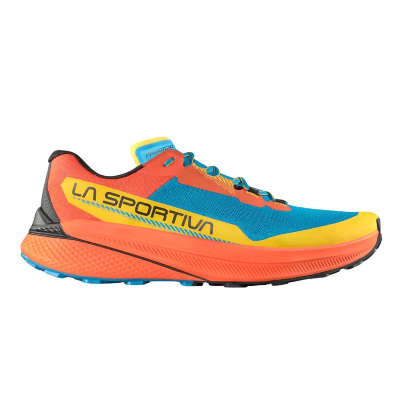 La Sportiva Prodigio Orange-blaue Turnschuhe