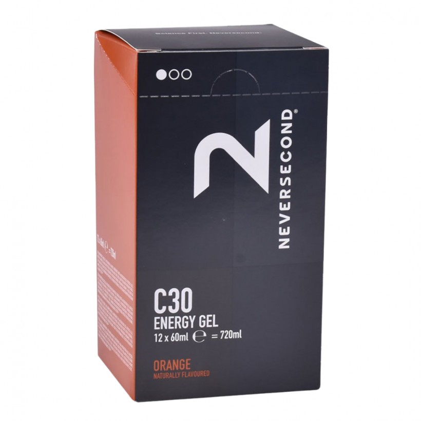 Neversecond Orange Energy Gel 60 ml | 12 units