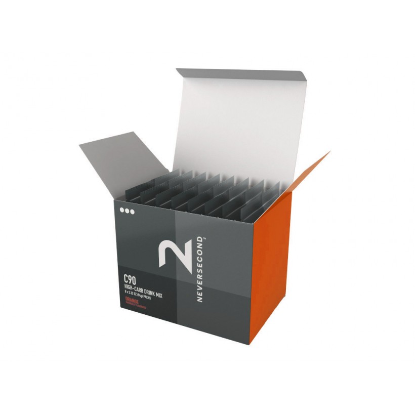 Neversecond Sport Drink C90 High-Carb Mix Orange 94g | 8 Envelopes