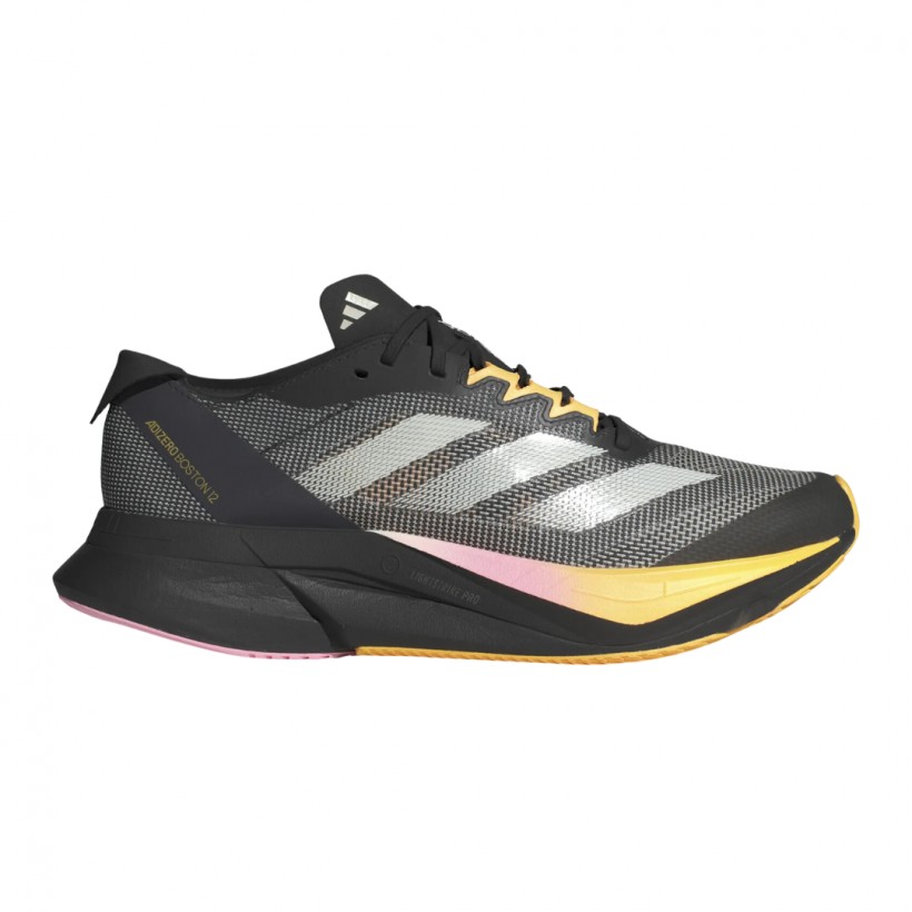 Adidas Adizero Boston 12 Black Orange AW24 Women's Shoes