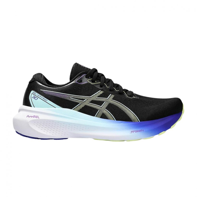 Asics Gel-Kayano 30 Black Yellow SS24 Women's Running Shoes