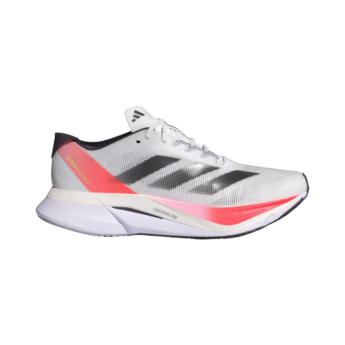 Adidas Adizero Boston 12 Weiß Rot Schuhe AW24, Größe UK 10