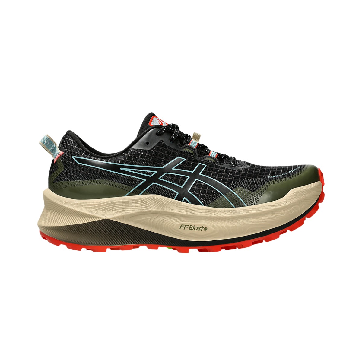 Zapatillas Asics Trabuco Max 3 Negro Verde AW24