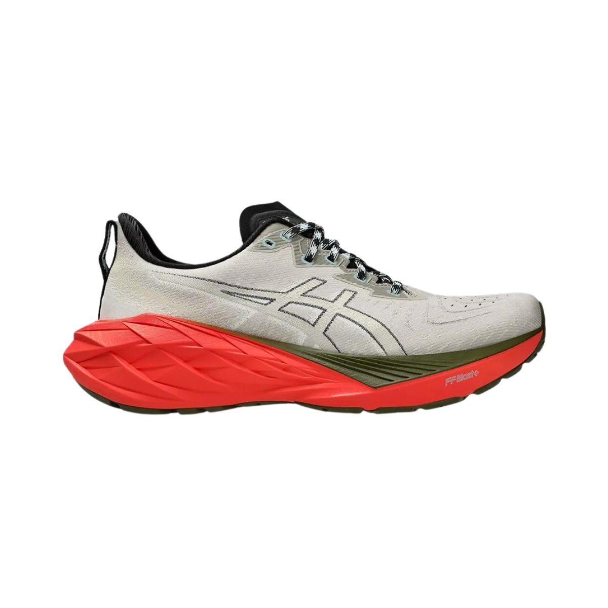 Asics Novablast 4 TR Beige Rot AW24 Schuhe, Größe 45 - EUR