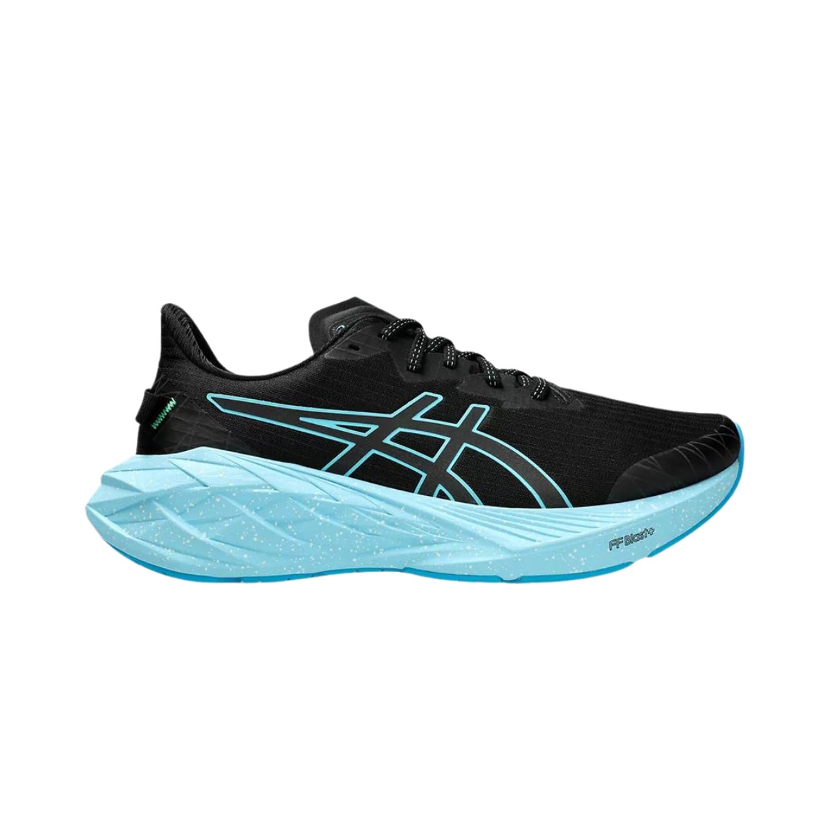 Asics Novablast 4 Lite-Show Schuhe Schwarz Blau AW24, Größe 46 - EUR