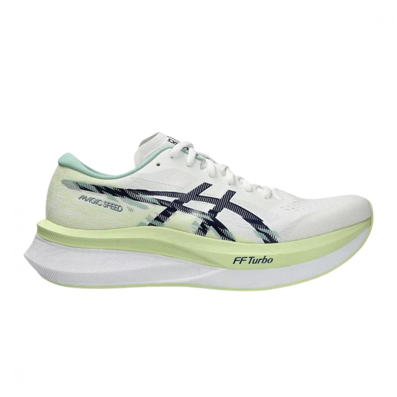 Asics Magic Speed 4 Shoes White Green AW24