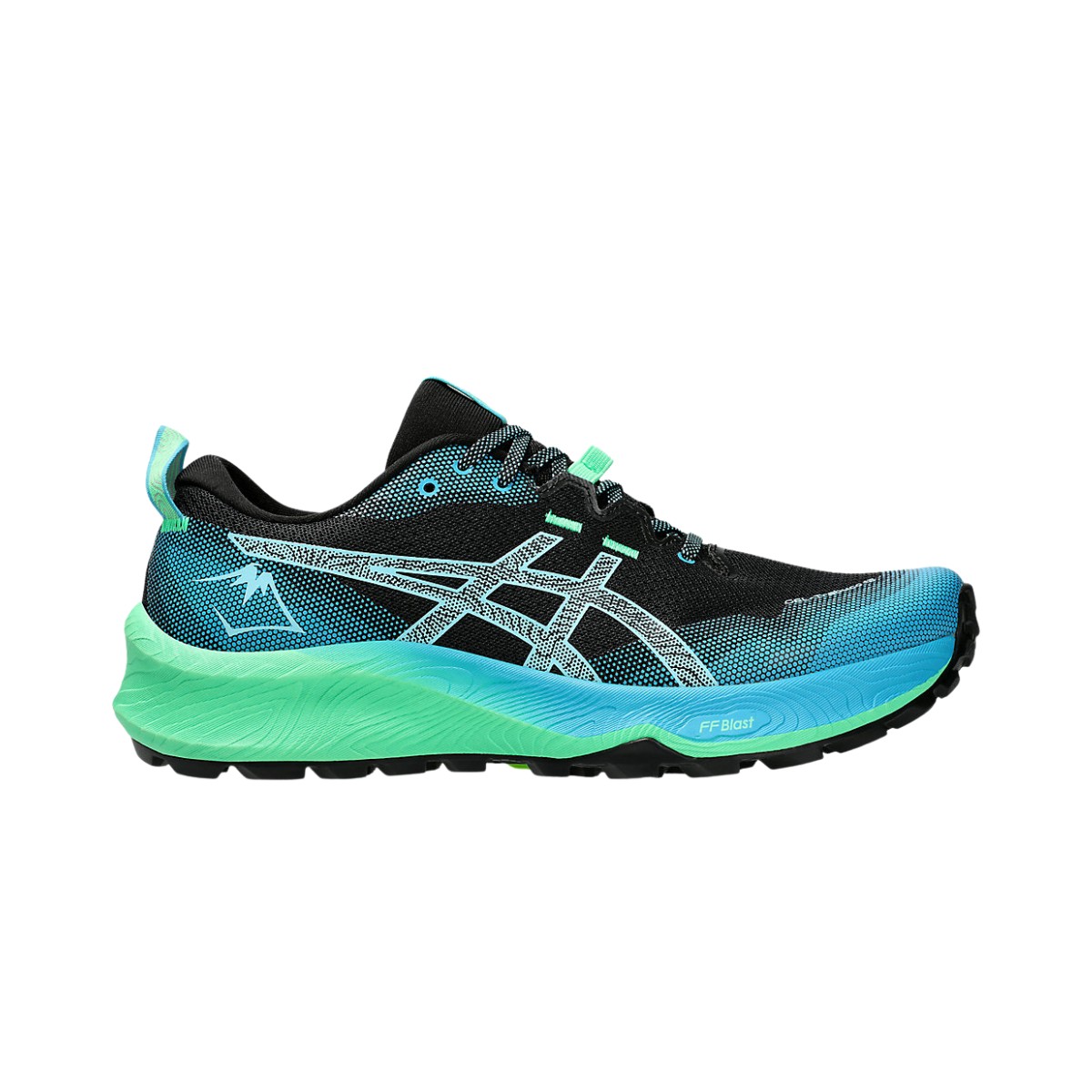 Asics Gel-Trabuco 12 Schwarz Blau AW24 Laufschuhe, Größe 46 - EUR