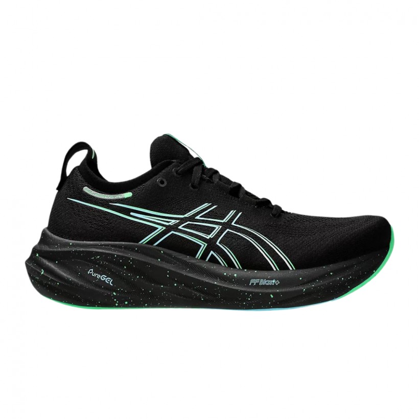 Asics Gel-Nimbus 26 Schwarz Grün  Laufschuhe