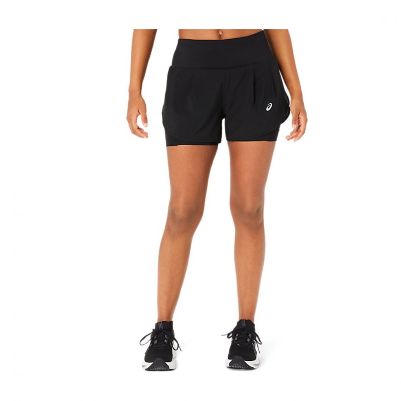 Asics Road 2-N-1 3.5IN Shorts Schwarz Damen