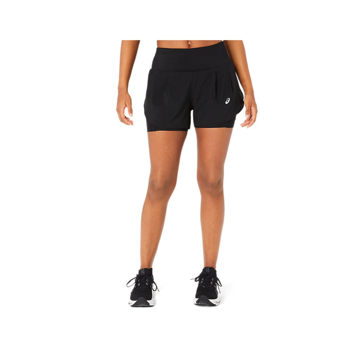 Asics Road 2-N-1 3.5IN Shorts Schwarz Damen, Größe L