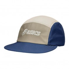 Gorra Asics 5 Panel Beige Azul Marino