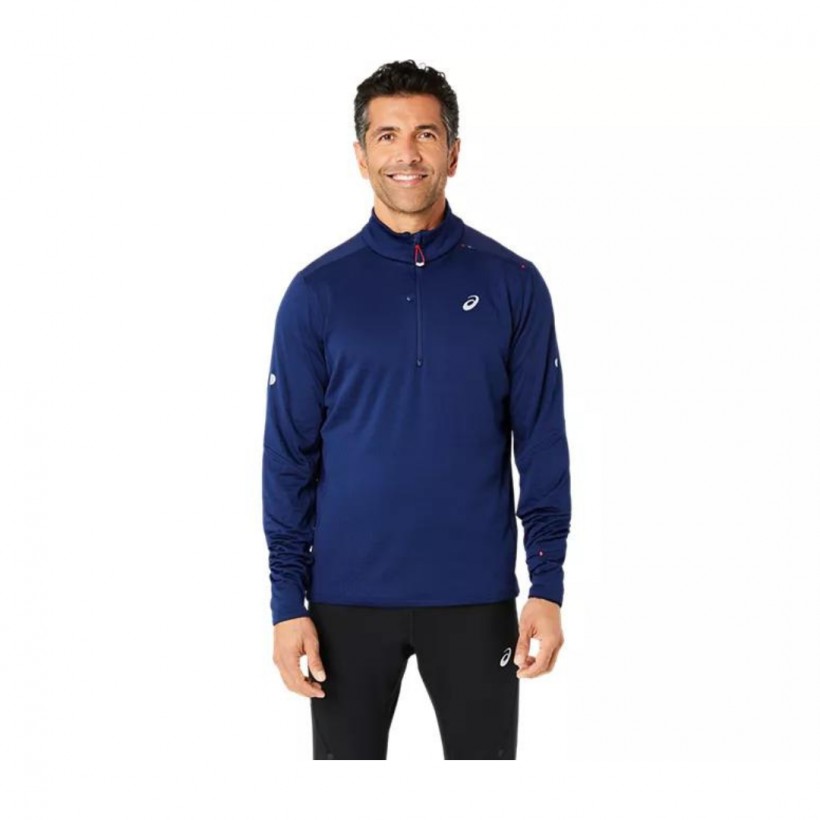 Warstwa środkowa Asics Road Winter 1/2 Zip w kolorze granatowym