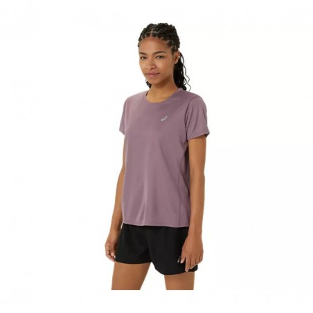 Asics t shirt fille violet on sale