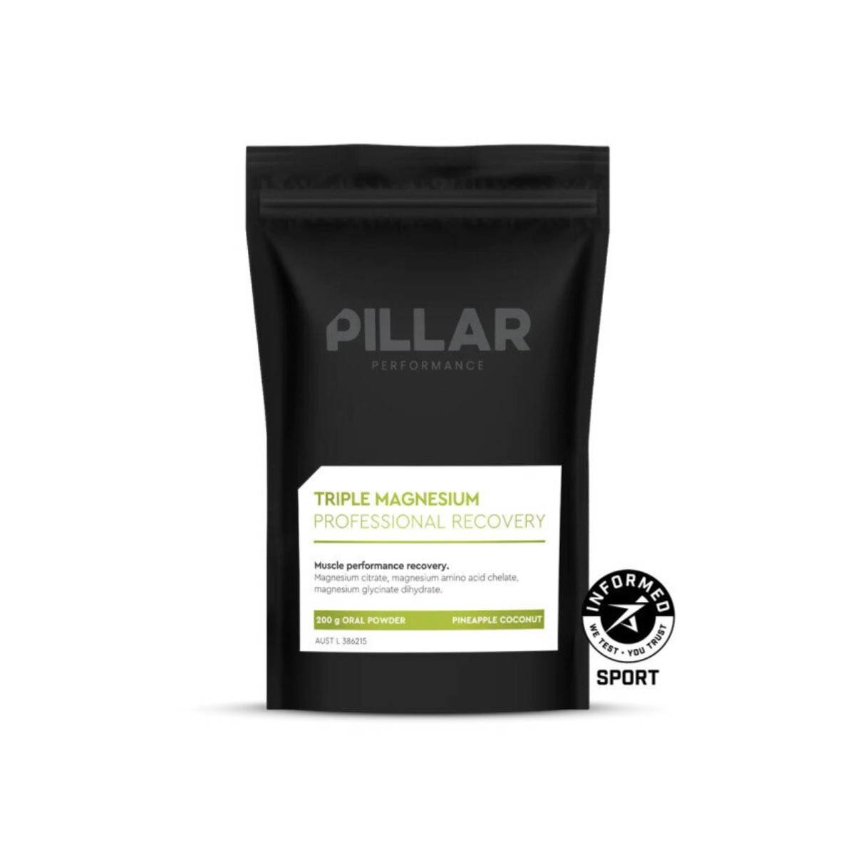 Pillar Performance Triple Magnesium Professional Ananas- und Kokosnuss-Wiederherstellung 200 g