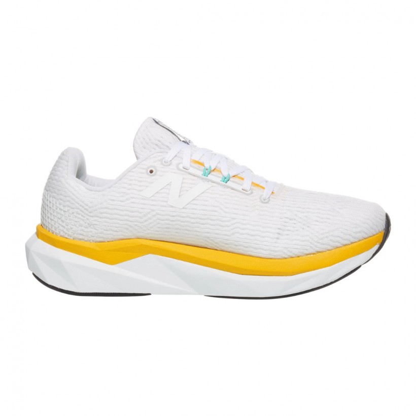 New Balance Fuelcell Propel v5 White Yellow AW24 Shoes