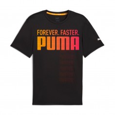 Puma Run Fav Forever Faster Short Sleeve T-Shirt Black Orange
