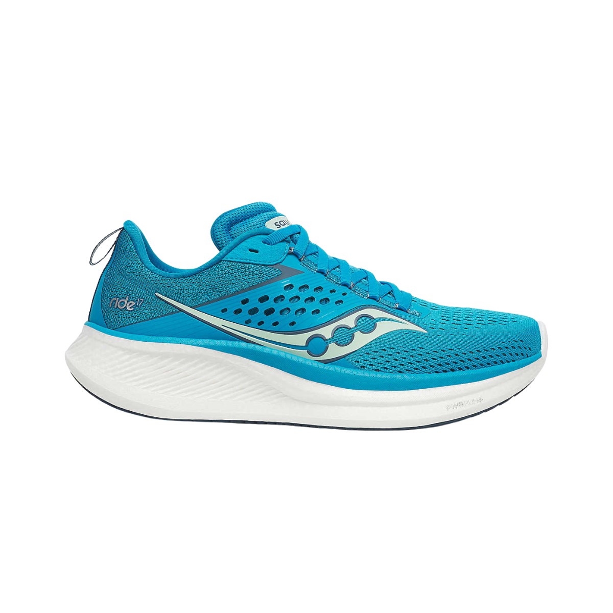 Saucony Ride 17 Blau Weiß AW24 Damenschuh, Größe 40 - EUR