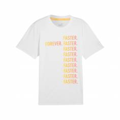 T-shirt bianca a maniche corte Puma Run Fav Forever Faster