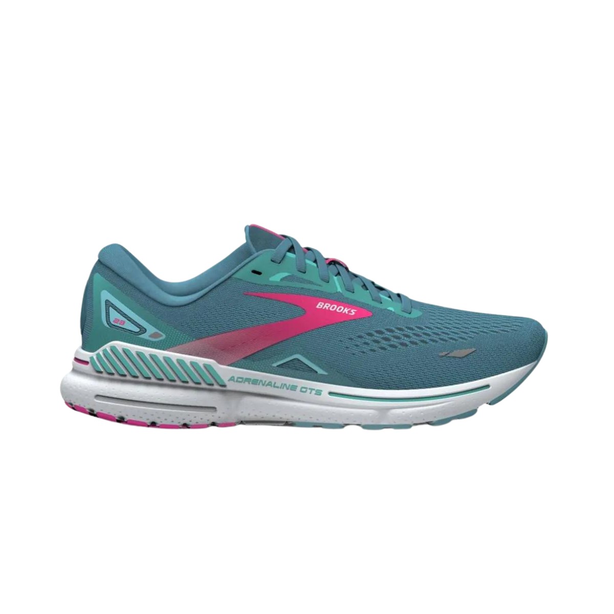 Schuhe Brooks Adrenaline GTS 23 Türkis Rosa AW24 Damen, Größe 42 - EUR