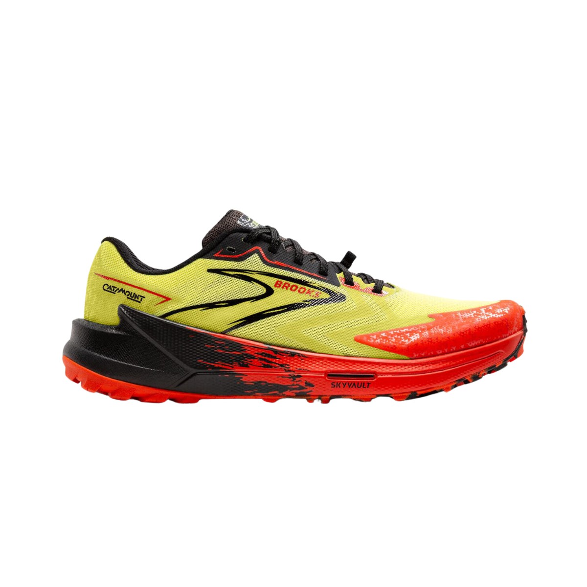 Zapatillas Brooks Catamount 3 Amarillo Rojo AW24