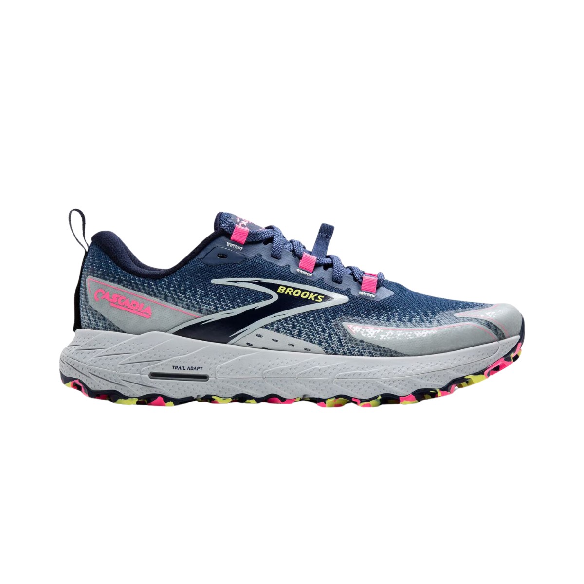 Brooks Cascadia 18 Grau Blau AW24 Damenschuhe, Größe 38,5 - EUR