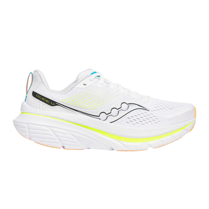 Shoes Saucony Guide 17 White Yellow AW24