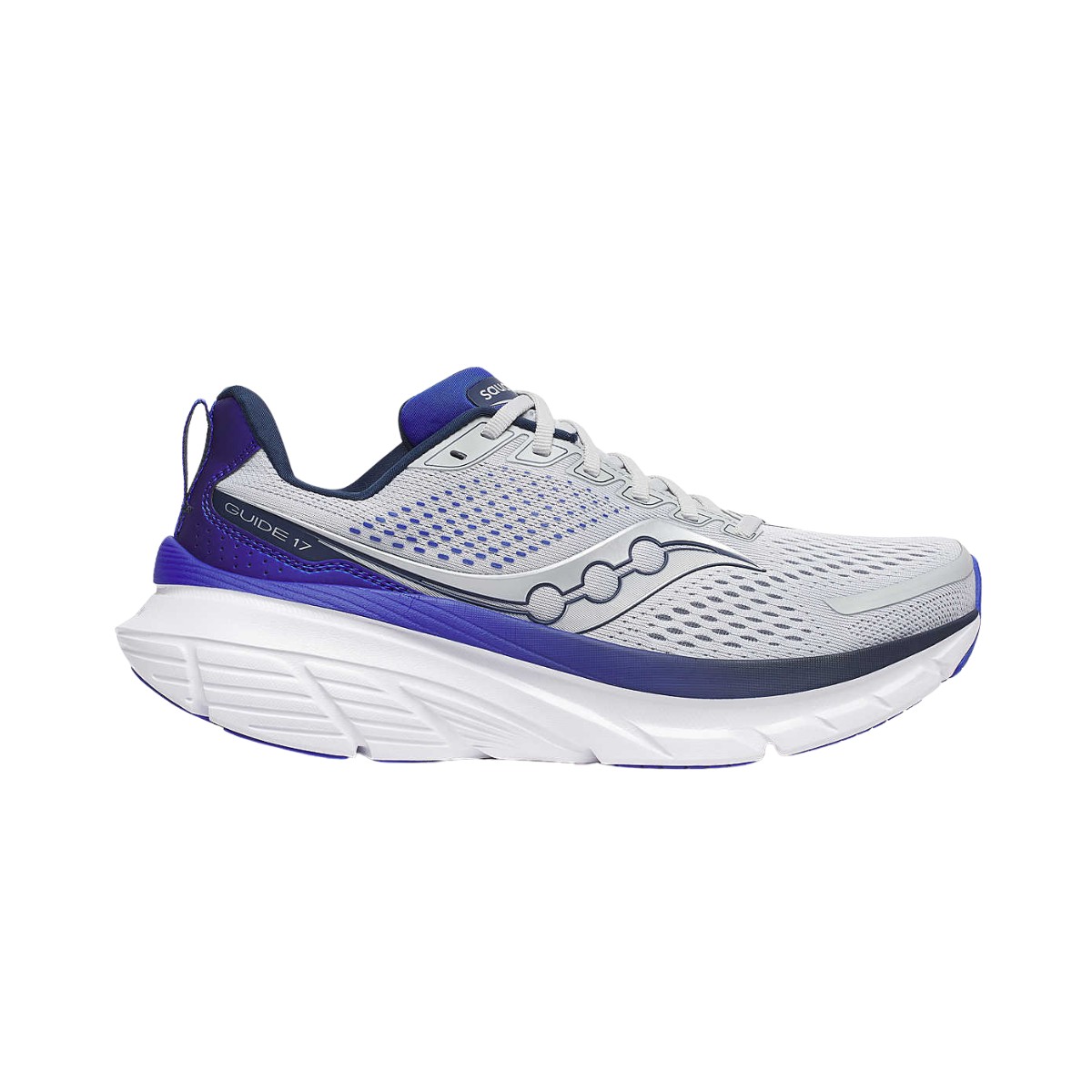 Schuhe Saucony Guide 17 Grau Blau AW24, Größe 44,5 - EUR