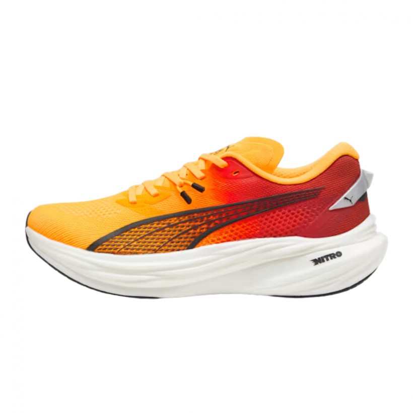 Tênis Puma Deviate Nitro 3 Laranja Vermelho