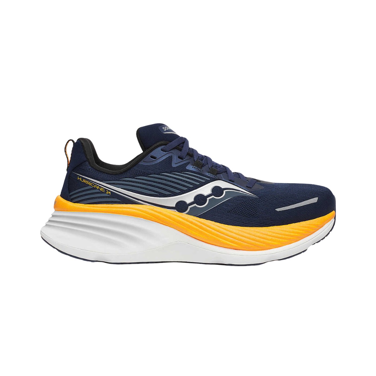 Schuhe Saucony Hurricane 24 Marineblau Orange AW24, Größe 43 - EUR