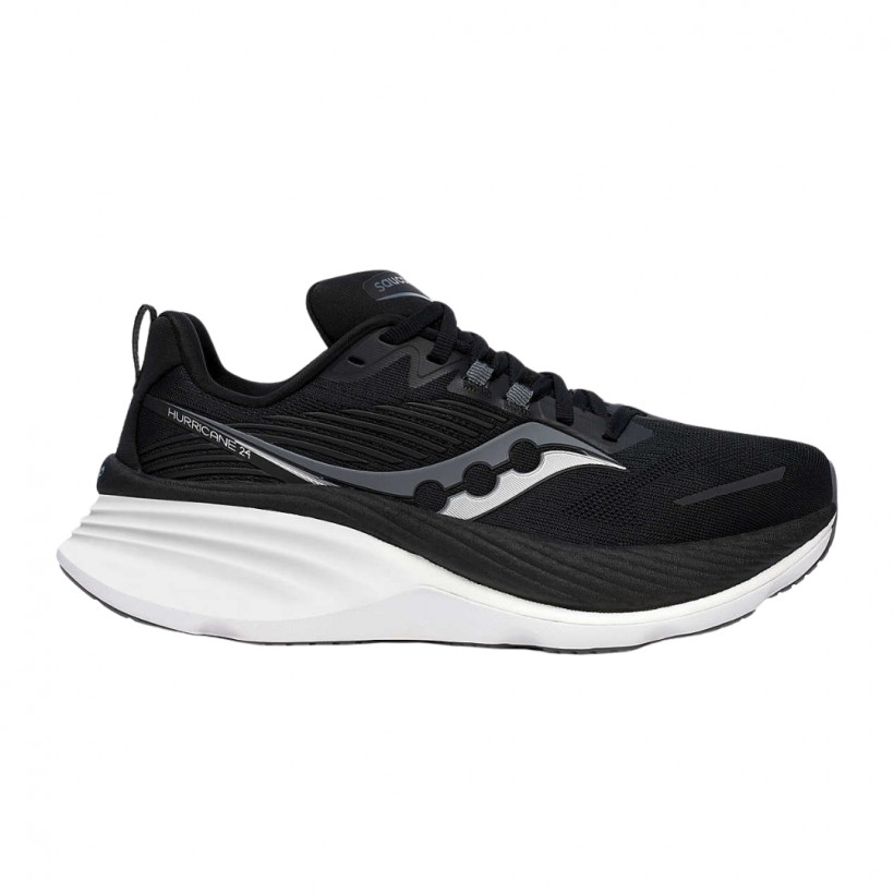 Tênis Saucony Hurricane 24 Preto Branco  Feminino