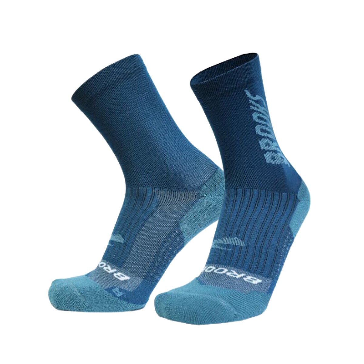 Brooks Ghost Crew Socken Blau, Größe XL