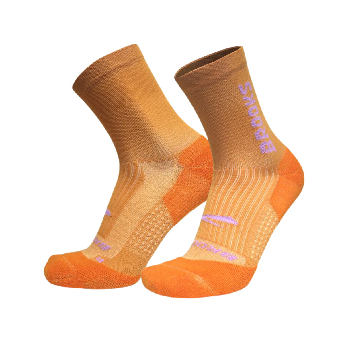 Brooks Ghost Crew Socken Orange Pink, Größe L