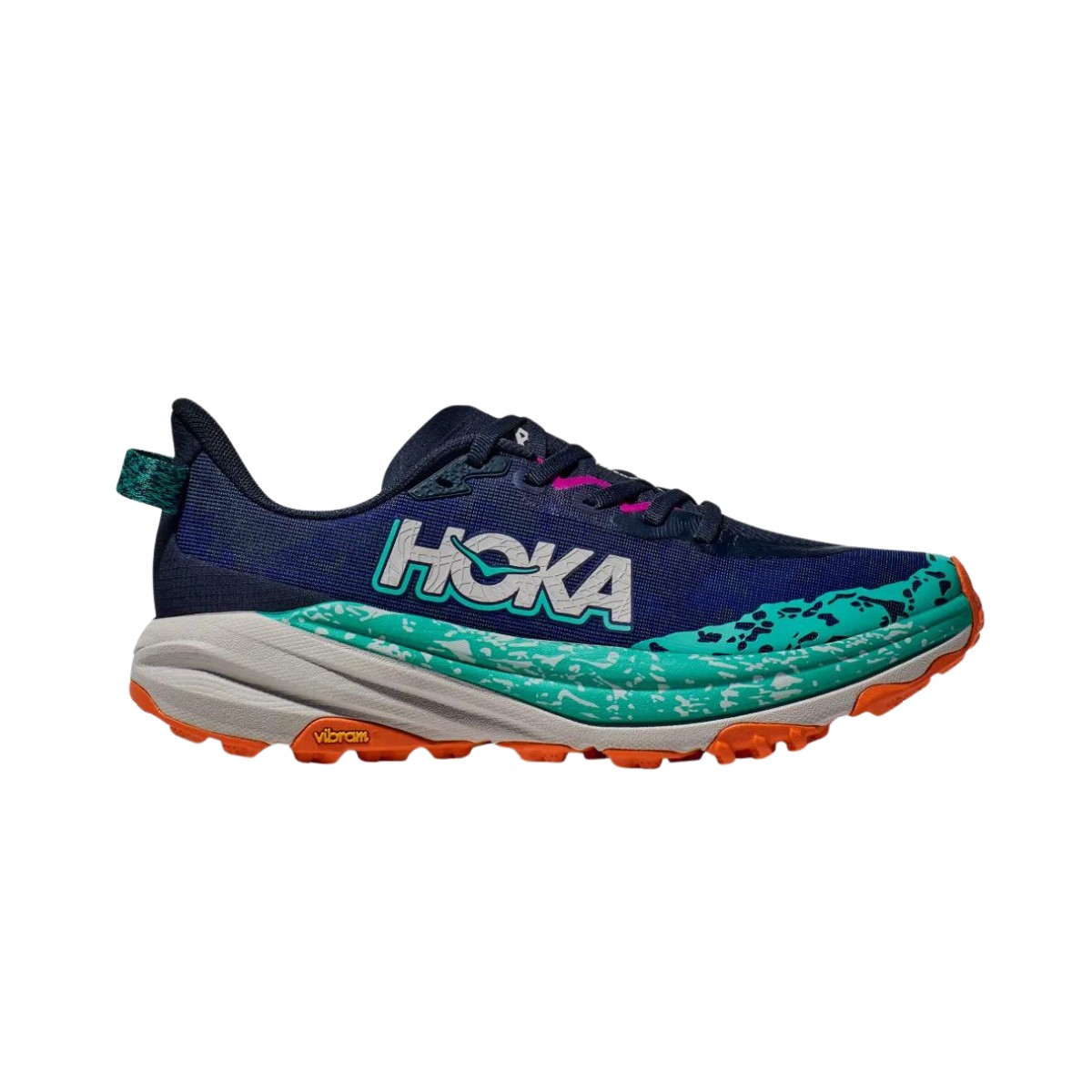 Schuhe Hoka Speedgoat 6 Blau Grün AW24 Damen, Größe EU 42