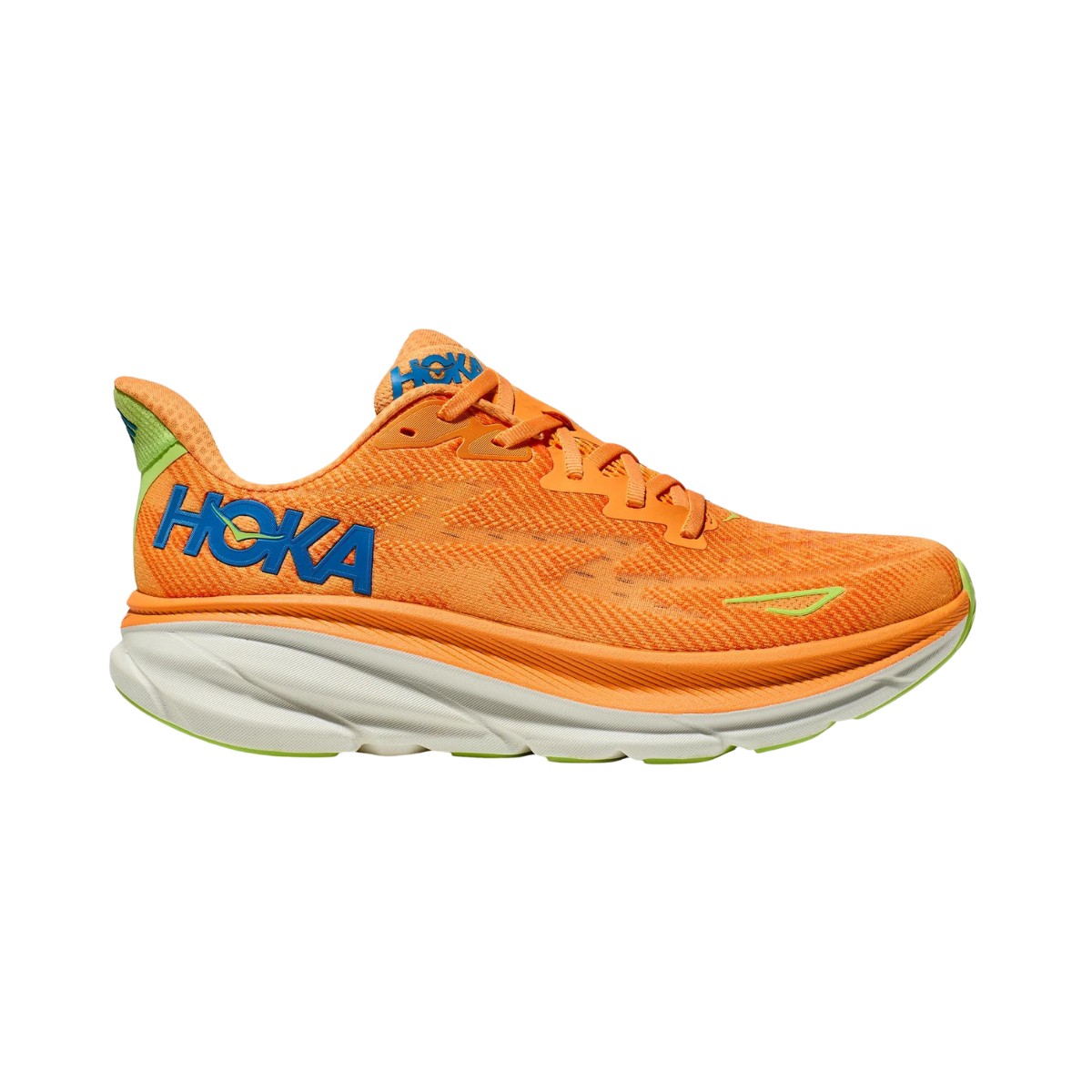 Schuhe Hoka Clifton 9 Orange Weiß AW24, Größe EU 46