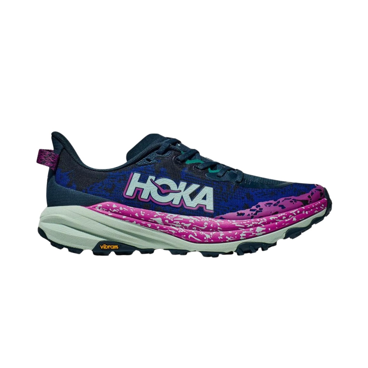 Schuhe Hoka Speedgoat 6 Blau Lila AW24, Größe EU 45 1/3