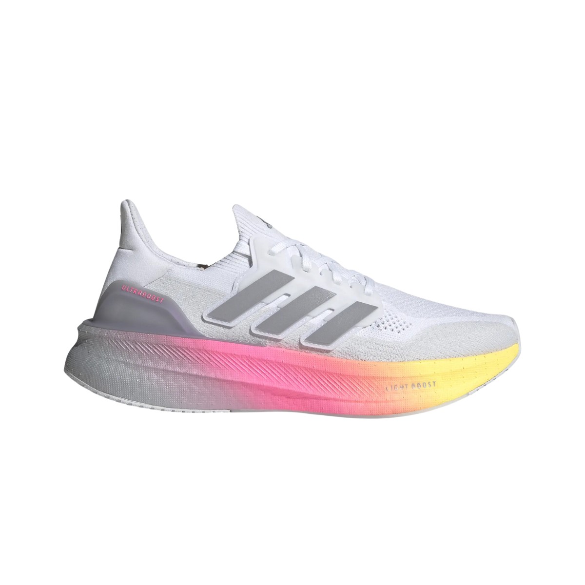 Adidas Ultraboost 5 Weiß Rosa AW24 Schuhe, Größe UK 10