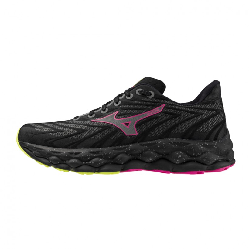 Mizuno Wave Sky 8 Black Pink AW24 Sneakers