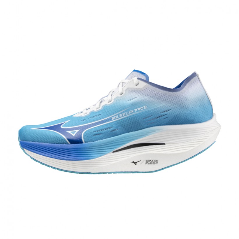 Tênis Mizuno Wave Rebellion Pro 2 Azul Branco AW24