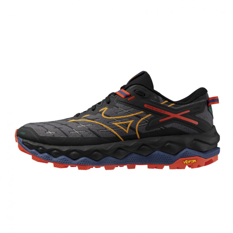 Sapatos Mizuno Wave Mujin 10 Preto Vermelho AW24