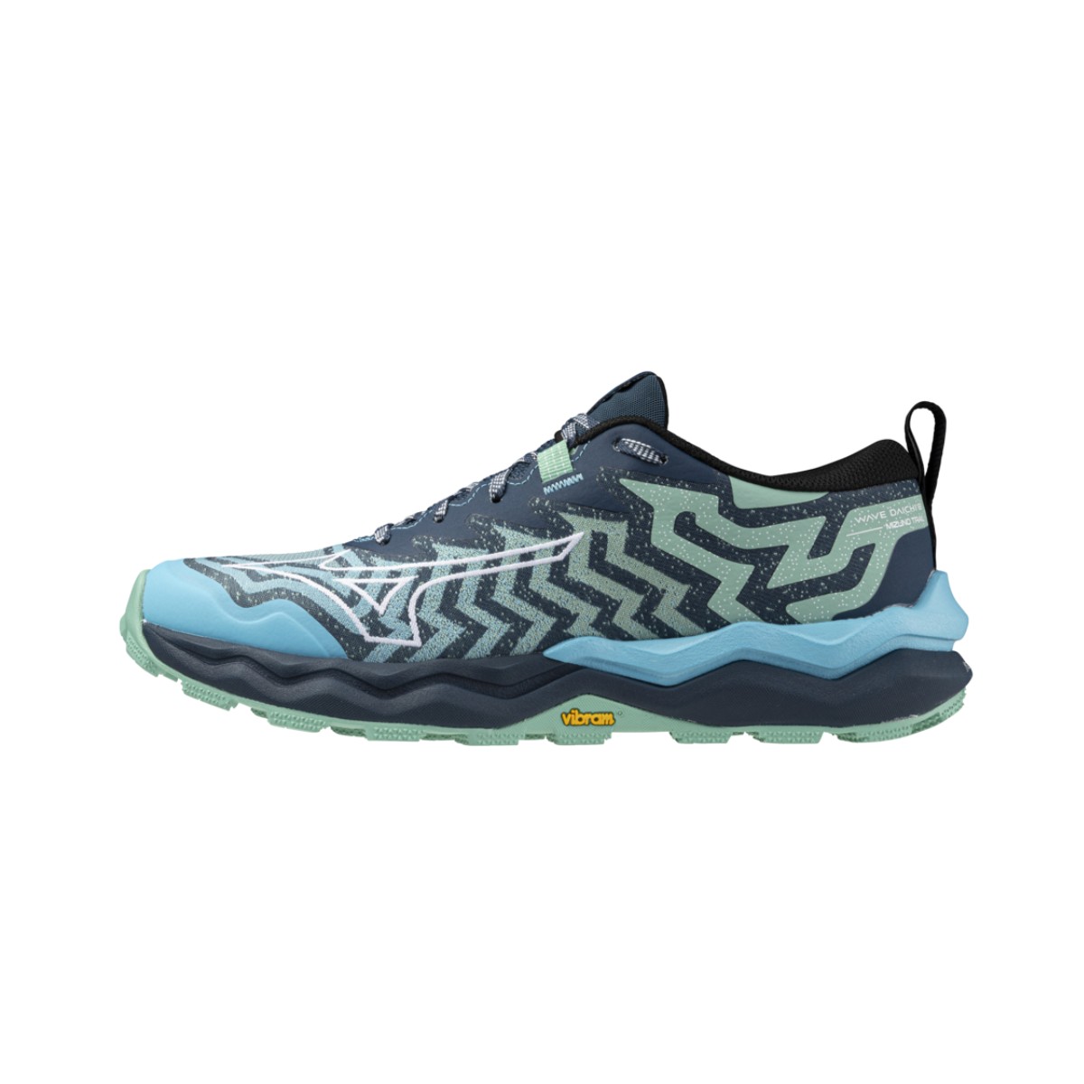 Mizuno Wave Daichi 8 Blau Grün AW24 Damenschuhe, Größe 40,5 - EUR