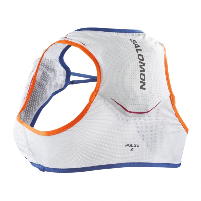 Gilet da corsa Salomon Pulse 2 bianco blu