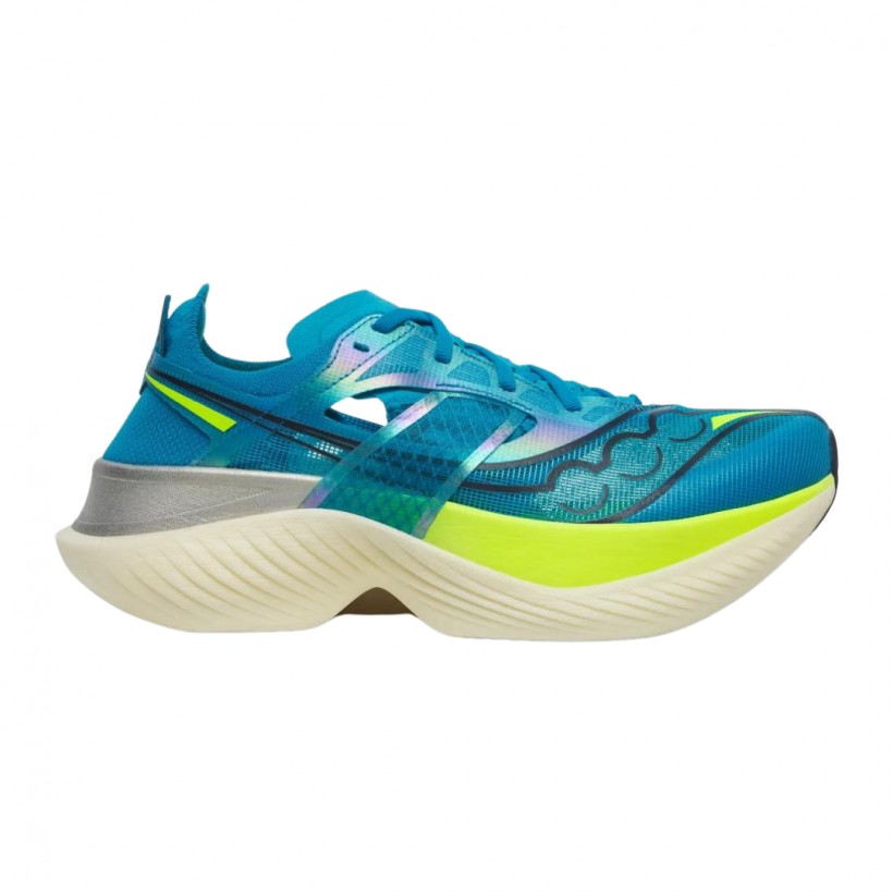 Saucony Endorphin Elite Blau Grün AW24 Schuhe