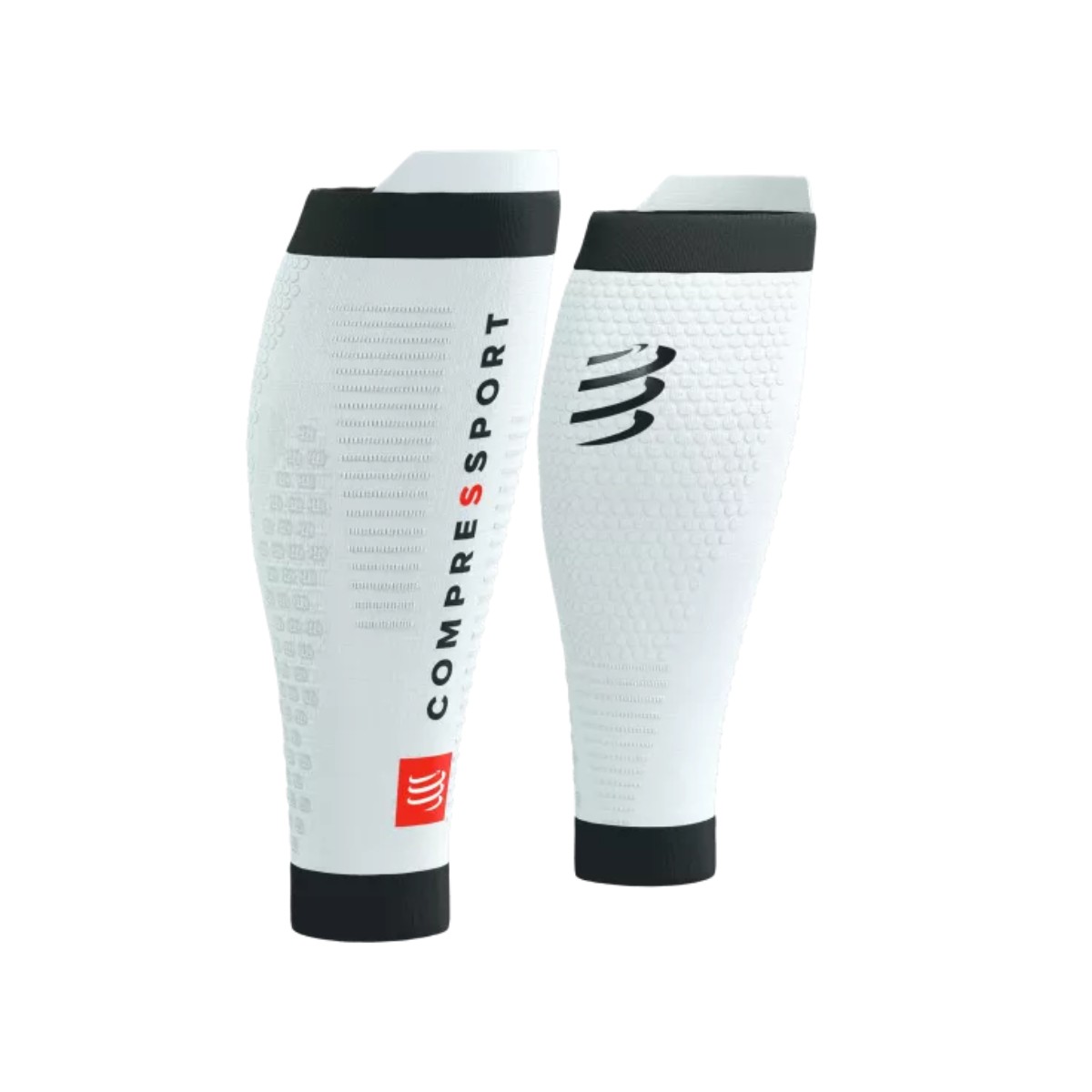 Compressport R2 3.0 Kompressionsstrümpfe Weiß Schwarz, Größe Größe 3