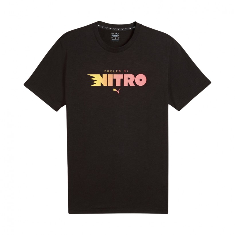 Puma Graphic Nitro Short Sleeve T-Shirt Black Orange