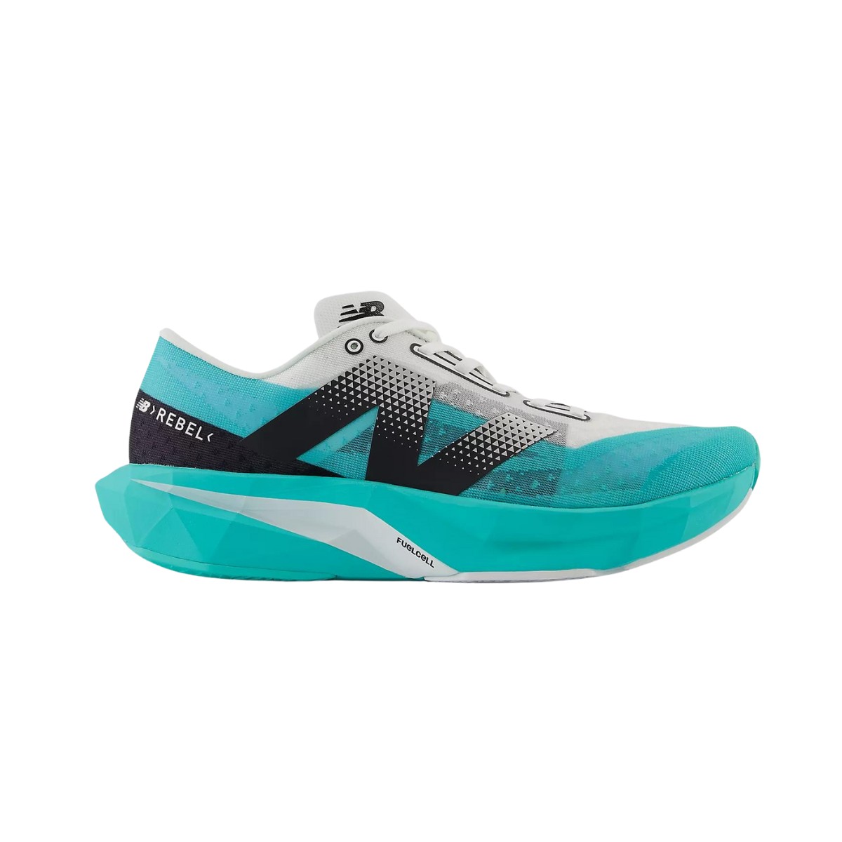 New Balance FuelCell Rebel v4 Blau Weiß AW24 Turnschuhe, Größe 44 - EUR