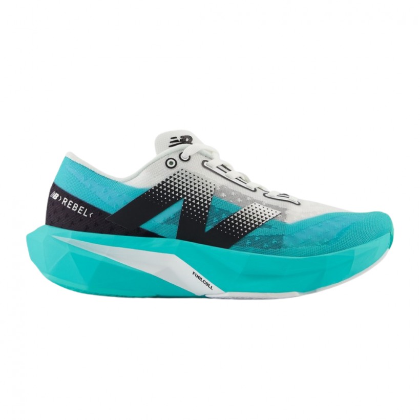 Buty damskie New Balance FuelCell Rebel v4 niebiesko-białe