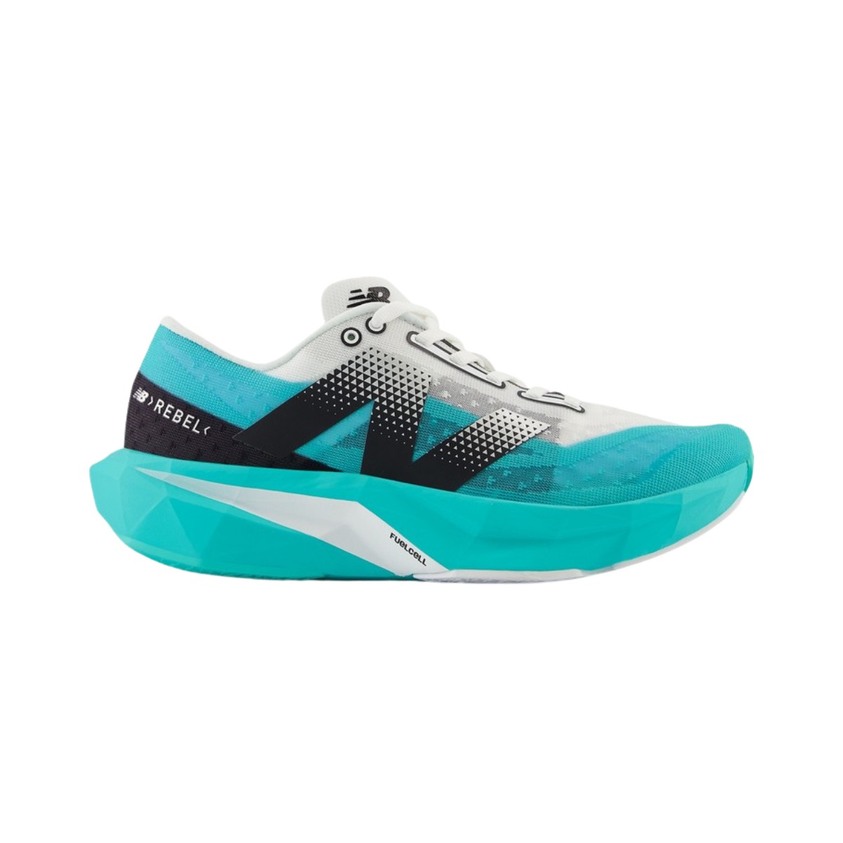 New Balance FuelCell Rebel v4 Blau Weiß AW24 Damenschuhe, Größe 40,5 - EUR