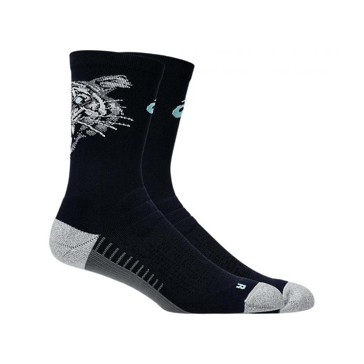 Asics Performance Run Crew Socken Schwarz Blau, Größe Größe 3