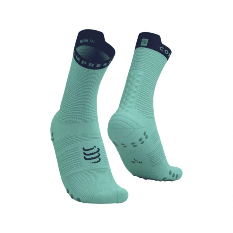 Calcetines Compressport Pro Racing Socks v4.0 Run High Azul Morado